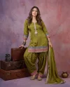 K 1328 By Naisha Roman Glass Gota Patti Farshi Salwar Kameez
